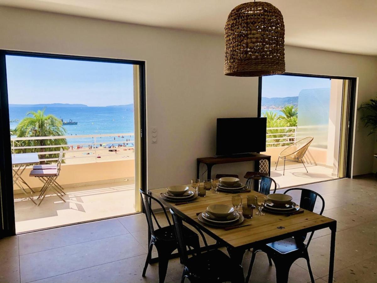Appartement T3 Lumineux Traversant Totalement Neuf En Face De La Plage Front De Mer Vue Sur Les Iles Vue Mer Panoramique Assuree Residence De La Plage Centre Ville Du Lavandou 3Eme Etage Avec Ascenseur Appartement T3 Le Lavandou Kültér fotó